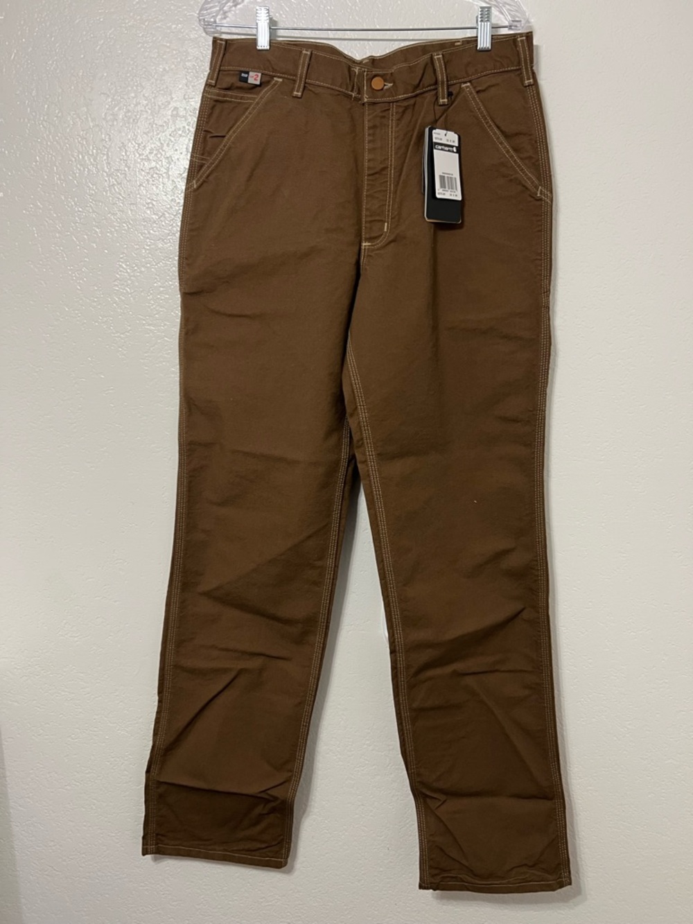 Carhartt FR Flame Resistant Work Brown Utility Carpenter Workwear Heavy Duty
